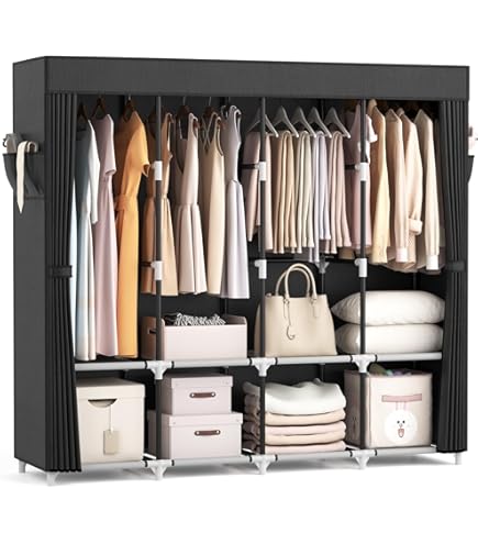 Choco closet◎　0527 Amazon.com: SORCEDAS Portable Closet Wardrobe Storage